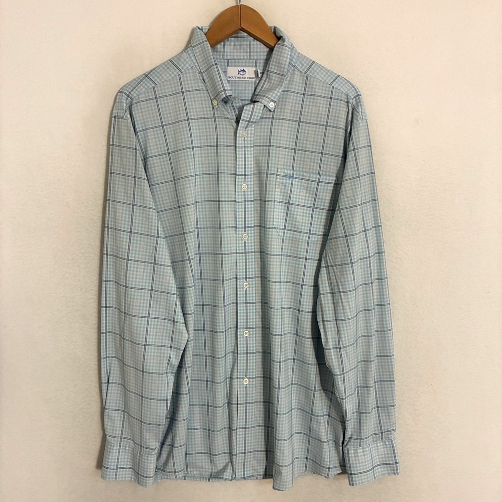 Southern Tide Shirt Mens XL Button Down Performance Lightweight Gorpcore Fishing